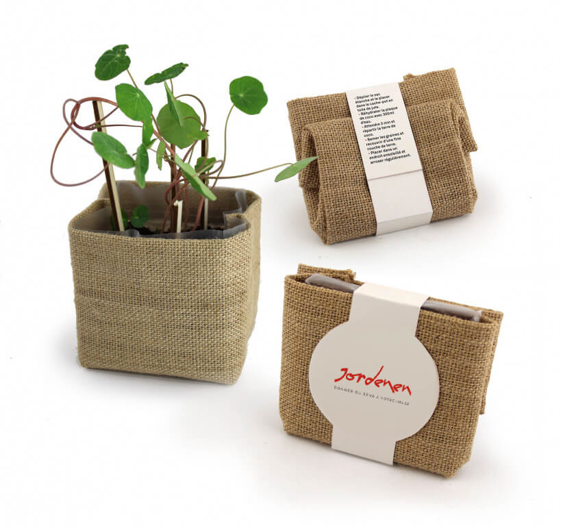 Kit plantation coco toile de jute Jordenen