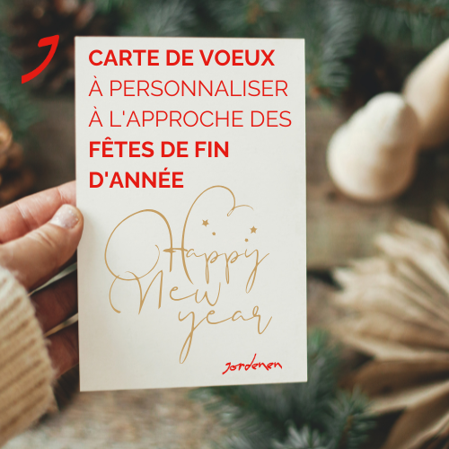 Carte de vœux à personnaliser pour les fêtes