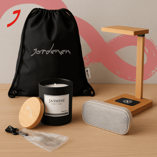 Cadeau entreprise durable : lampe bambou personnalisée - jordenen